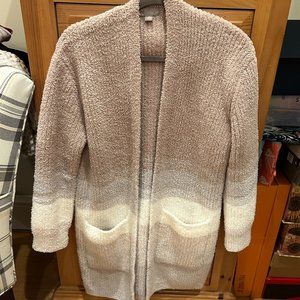 Barefoot Dreams CozyChic Sunset Boyfriend Cardigan size XS Pink multi